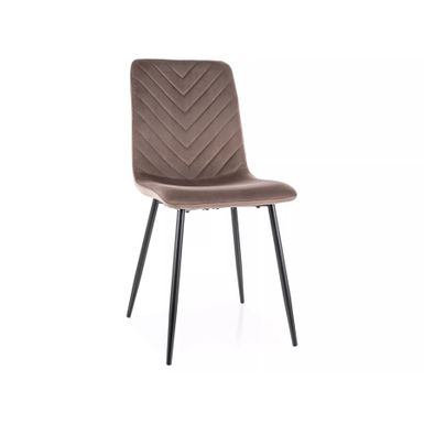 Krzesło DAREN Velvet - cappuccino Bluvel 38 Wymiary: - szerokość: 45 cm - wysokość: 91 cm - głębokość siedziska: 39 cm - wysokość siedziska: 51 cm...
