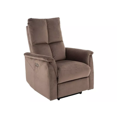 Fotel rozkładany NEPTUN Velvet - cappuccino Bluvel 38 Wymiary: - szerokość: 76 cm - głębokość: 94-160 cm - wysokość: 96 cm - głębokość siedziska:...