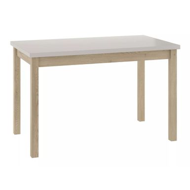 Stół ADAM 100x60 - kaszmir / dąb cremona torro Wymiary: - długość: 100 cm - szerokość: 60 cm - wysokość: 75 cm Materiał: - blat: płyta laminowana -...