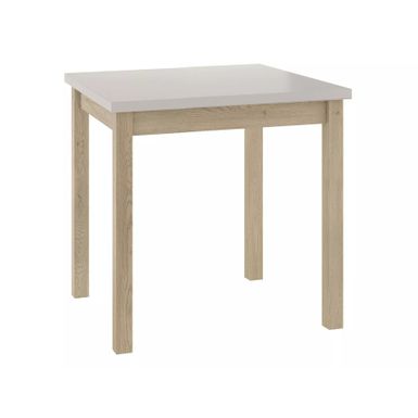 Stół ADAM 80x80 - kaszmir / dąb cremona torro Wymiary: - długość: 80 cm - szerokość: 80 cm - wysokość: 75 cm Materiał: - blat: płyta laminowana -...
