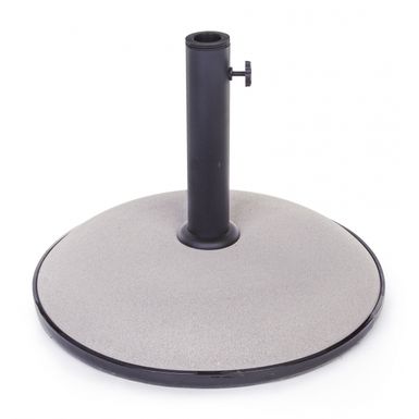 Szara podstawa do parasola BARRY o masie 25 kg jest wykonana z cementu i umieszczona na podstawce z plastiku. W stalowej tubie o wymiarach Ø58 x 1,2 mm można...