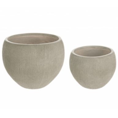 Zestaw Brush Sage Spherical tworzą diwe, okrągłe donice w kolorze sage. Ich ładny design wpisze się w każdą aranżację ogrodu, tarasu czy...