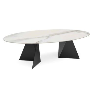 Stół Euclide-OV300 to elegancki mebel do salonu, jadalni, hotelu. Blat stołu wykonany został z ceramiki z efektem marmuru. Podstawa stołu jest...