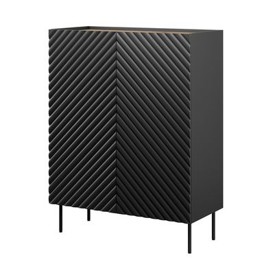 Komoda wysoka NOIR - czarny Poczuj magię minimalizmu i funkcjonalności z naszym nowym regałem Noir. Ten mebel to połączenie dyskretnej elegancji z...