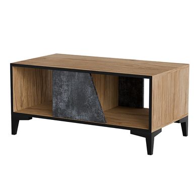 Stolik kawowy LUNO - dąb / ciemny beton Zapraszamy do świata, gdzie stolik kawowy Luno redefiniuje pojęcie współczesnego designu, łącząc w sobie...