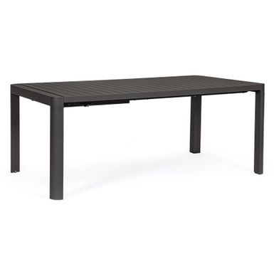 Stół Kiplin Charcoal to estetyczny produkt w ciemnej kolorystyce. Posiada on aluminiową ramę malowaną proszkowo (poliester). Stół jest rozkładany,...
