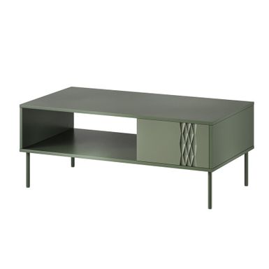Stolik kawowy AURELIA 100x60 - zielony mat  Stolik kawowy Aurelia to nowoczesny mebel, który dzięki prostemu, minimalistycznemu designowi i eleganckiemu...