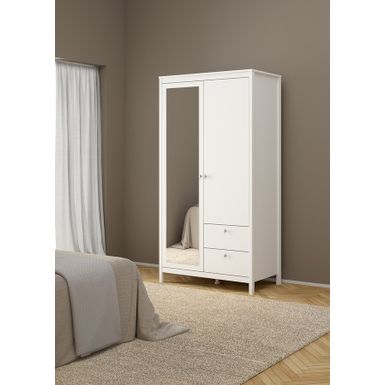 Szafa 2-drzwiowa z lustrem MADRID - biały mat Szafa dwudrzwiowa Madrid to kwintesencja nowoczesnego stylu, który harmonijnie łączy minimalistyczny design z...