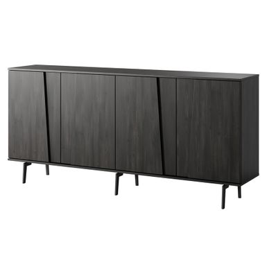 Komoda 4-drzwiowa VELAR - sosna czekoladowa Minimalistyczna, a jednocześnie wyrazista. Komoda Velar łączy w sobie surową elegancję ciemnego drewna z...