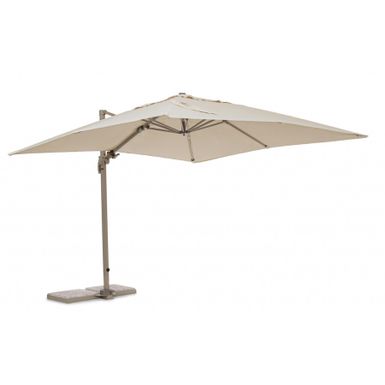 Parasol Saragozza posiada ramę aluminiową malowaną proszkowo (poliester). Słup główny o wymiarach 50x78x1,6mm a 8 przetłoczeń 23x12x1.0mm. Pokrycie...