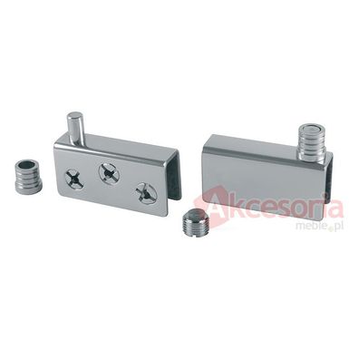 Zawias do szkła Siso MEDIUM - stal nierdzewna / komplet    Zastosowanie: drzwi wpuszczane   Montaż: góra + spód    Materiał: 2 mm stal nierdzewna...