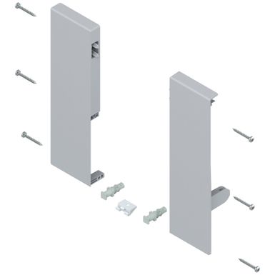 Mocowania ZIF.74D0 frontu wewnętrznego szuflady TANDEMBOX ANTARO    Mocowania służą do zamontowania stalowego frontu Z31L1036A z pojedynczym relingiem...