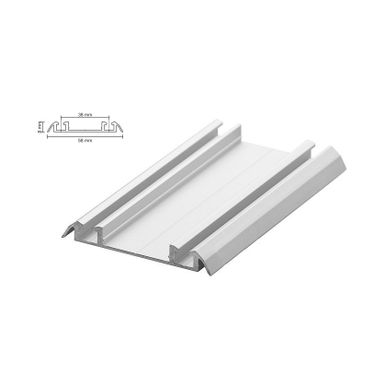 Tor dolny PREMIUM 75/II do drzwi przesuwnych   Tor dolny z linii PREMIUM 75 wykonany został z aluminium, dostępny jest w różnych wariantach...
