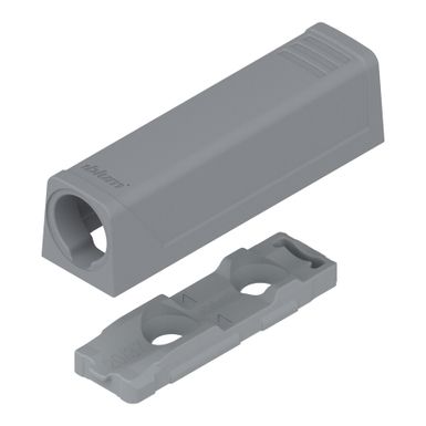 Adapter prosty do montażu TIP-ON - szary / krótki    Adapter prosty 956.1201 do montażu mechanizmu Tip-On 956.1004 do drzwi bez uchwytów.    Wersja:...