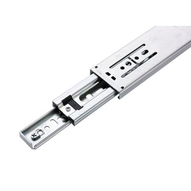 Prowadnica kulkowa DZ3832 / dł. 35 cm / 49 kg / wysuw 100%     Wysokiej klasy prowadnica kulkowa firmy Accuride, wykonana ze stali ocynkowanej. Dodatkowo...