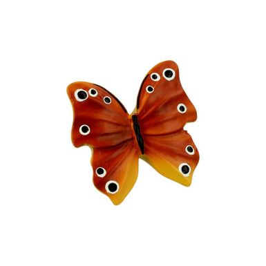 Gałka BUTTERFLY H046-47A9 - czerwony / 47 mm    Wymiary: - długość: 47 mm - wysokość: 28 mm   Materiał: tworzywo sztuczne   Kolor pokrycia: czerwony...