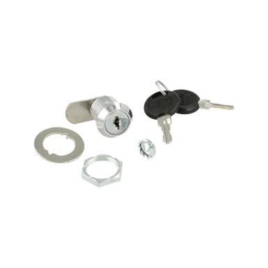Zamek ryglowy uniwersalny Siso X-1920 - chrom / fi 19 mm  Zastosowanie: szafki, witrynki szklane  Wykonanie: chromowany    Długość cylindra: 20 mm...