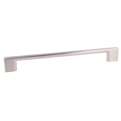 Uchwyt 2576 - efekt stali nierdzewnej / rozstaw 192 mm   Wymiary: - długość: 222 mm - rozstaw otworów: 192 mm   Materiał: metal   Kolor pokrycia: efekt...