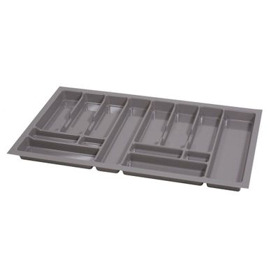 Wkład szufladowy z tworzywa UNI 40 cm - metalik   Wkład do szuflady UNI 40 cm wykonany został z trwałego i estetycznego tworzywa w kolorze metalik. Pozwala...