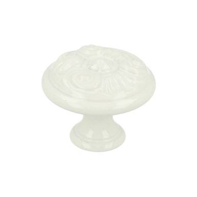 Gałka klasyczna WPO 2028 - biały / fi 30 mm    Wymiary: - średnica: 30 mm - wysokość: 28 mm   Materiał: metal   Kolor pokrycia: biały   Gałka...