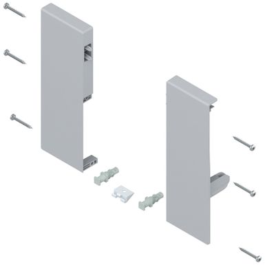 Mocowania ZIF.74C0 frontu wewnętrznego szuflady TANDEMBOX ANTARO    Mocowania służą do zamontowania stalowego frontu Z31L1036A z pojedynczym relingiem...