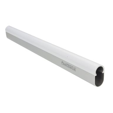 Drążek owalny zamknięty Aluprofil z nakładką - aluminium/biały / dł. 295 cm    Aluminiowy drążek do szaf wyposażony jest w plastikową nakładkę,...