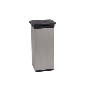 Nóżka kwadratowa z regulacją 4 cm / wys. 10 cm - inox    Kwadratowa nóżka cechująca się minimalistyczną formą dopasuje się do mebli w wielu...
