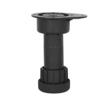 Nóżka cokołowa 3-częściowa Volpato - czarny / wys. 10 cm / 400 kg   Bardzo wytrzymała nóżka cokołowa 3-częściowa firmy Volpato.   Specyfikacja: -...