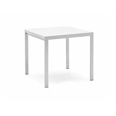 Włoski Stół ALADINO    Wymiary:   wysokość: 75 cm szerokość: 80 (160) cm głębokość: 80 cm   Warianty kolorystyczne:   podstawa: metal - biały...