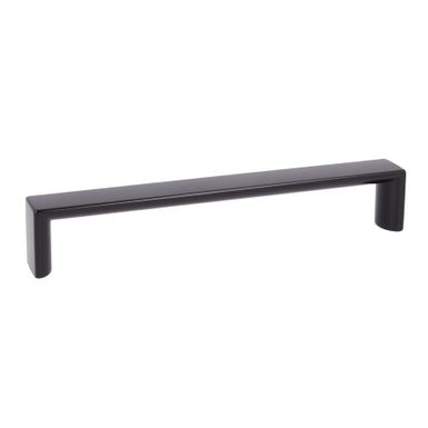 Uchwyt 2389 - czarny półmat / rozstaw 160 mm   Wymiary: - długość: 168 mm - rozstaw otworów: 160 mm   Materiał: metal   Kolor pokrycia: czarny...