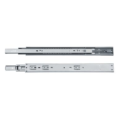 Prowadnice kulkowe Marcopol z hamulcem / dł. 30 cm / wys. 45 mm / 35 kg / wysuw 100%    Komplet prowadnic kulkowych o długości 300 mm, wykonanych ze stali...