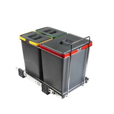 Sortownik na śmieci potrójny ECOFIL PF01 34B1 / 2x8 l + 1x18 l     Sortowniki na śmieci ELLETIPI serii ECOFIL to najnowsza oferta tego producenta,...