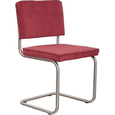 Klasyczne, minimalistyczne krzesło RIDGE BRUSHED RIB w stylu modernistycznym z charakterystycznym obiciem o fakturze przypominającej tradycyjny sztruks....