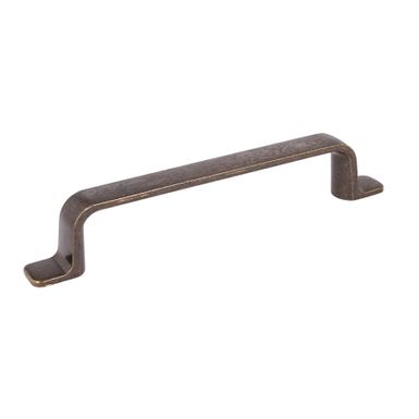 Uchwyt Z285 - mosiądz patynowany / rozstaw 128 mm   Wymiary: - długość: 165 mm - rozstaw otworów: 128 mm   Materiał: metal   Kolor pokrycia: mosiądz...