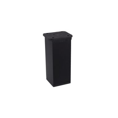 Nóżka kwadratowa z regulacją 4 cm / wys. 10 cm - czarny    Nóżka kwadratowa wykonana z aluminium w kolorze czarnym z płytką montażową z tworzywa...