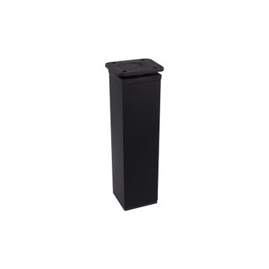 Nóżka kwadratowa z regulacją 4 cm / wys. 15 cm - czarny    Nóżka kwadratowa wykonana z aluminium w kolorze czarnym z płytką montażową z tworzywa...
