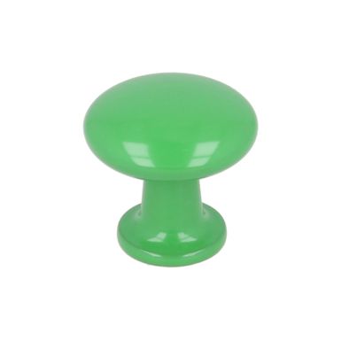 Gałka Z287 - zielony / fi 25 mm   Wymiary: - szerokość gałki: fi 25 mm   Materiał: metal   Kolor pokrycia: zielony