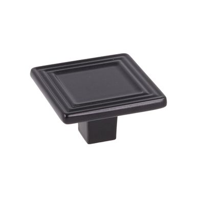 Gałka kwadratowa Z038 - czarny półmat / 30 mm   Wymiary: - szerokość: 30 mm - wysokość: 18 mm   Materiał: metal   Kolor pokrycia: czarny półmat