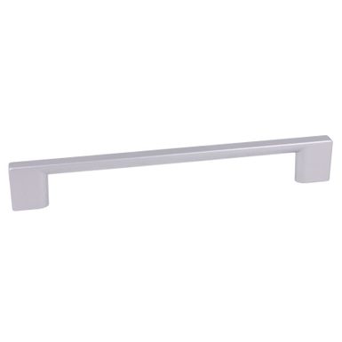 Uchwyt 2576 - chrom mat lakier / rozstaw 160 mm   Wymiary: - długość: 186 mm - rozstaw otworów: 160 mm   Materiał: metal   Kolor pokrycia: chrom mat...