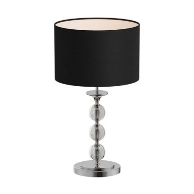 Lampa stołowa REA II RLT93163-1B - czarny/srebrny    Rea to seria lamp w ponadczasowym stylu. Tradycyjny wygląd połączono ze szklanym elementem...