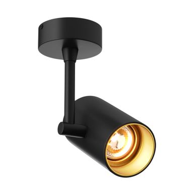 Lampa spot TORI SL 1 20014-BK - czarny/złoty    Zuma Line Technic to funkcjonalne oświetlenie punktowe do wnętrz, wyróżniające się minimalistycznym...