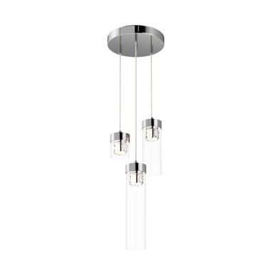 Lampa wisząca GEM P0389-03D-F4AC - chrom    Seria Gem wyróżnia się prostą formą i szklanymi kloszami o cylindrycznym kształcie. Różnorodność...