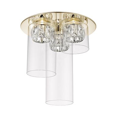 Lampa sufitowa GEM C0389-03F-F7AC - złoty    Seria Gem wyróżnia się prostą formą i szklanymi kloszami o cylindrycznym kształcie. Różnorodność...