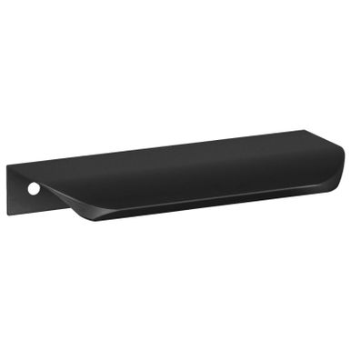 Uchwyt listwowy UA02 - czarny mat / rozstaw 128 mm    Wymiary: - długość całkowita: 148 mm - rozstaw otworów: 128 mm   Materiał: aluminium   Kolor...
