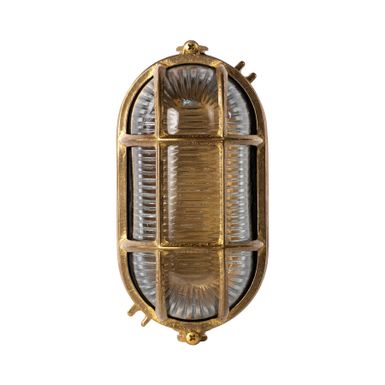 Kinkiet THIRA A17Z - mosiądz    Brass Lamps to seria inspirowana oświetleniem okrętów morskich. Oprawy wykonane z mosiądzu i szkła zapewniają trwałą...