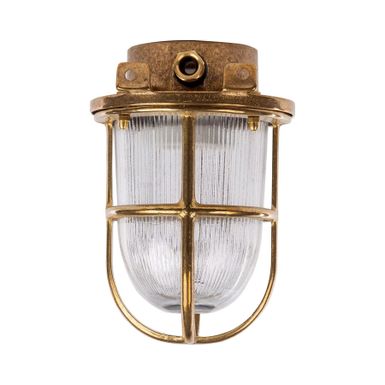 Kinkiet KAVALA A15NZ - mosiądz    Brass Lamps to seria inspirowana oświetleniem okrętów morskich. Oprawy wykonane z mosiądzu i szkła zapewniają...
