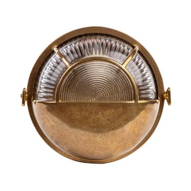 Kinkiet ALIVERI A14SZ - mosiądz    Brass Lamps to seria inspirowana oświetleniem okrętów morskich. Oprawy wykonane z mosiądzu i szkła zapewniają...