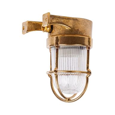 Kinkiet KAVALA A43Z - mosiądz    Brass Lamps to seria inspirowana oświetleniem okrętów morskich. Oprawy wykonane z mosiądzu i szkła zapewniają trwałą...