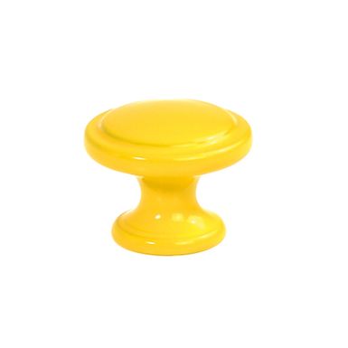 Gałka 2786 - żółty / fi 30 mm   Wymiary: - szerokość gałki: fi 30 mm   Materiał: metal   Kolor pokrycia: żółty   Elegancka gałka w klasycznym...