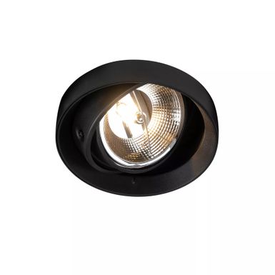 Plafon ONEON DL ROUND 111-1 ARGU10-045 - czarny   Wymiary: - średnica: 16,6 cm - wysokość: 5,3 cm    Materiał: aluminium   Kolor: czarny   Źródło...